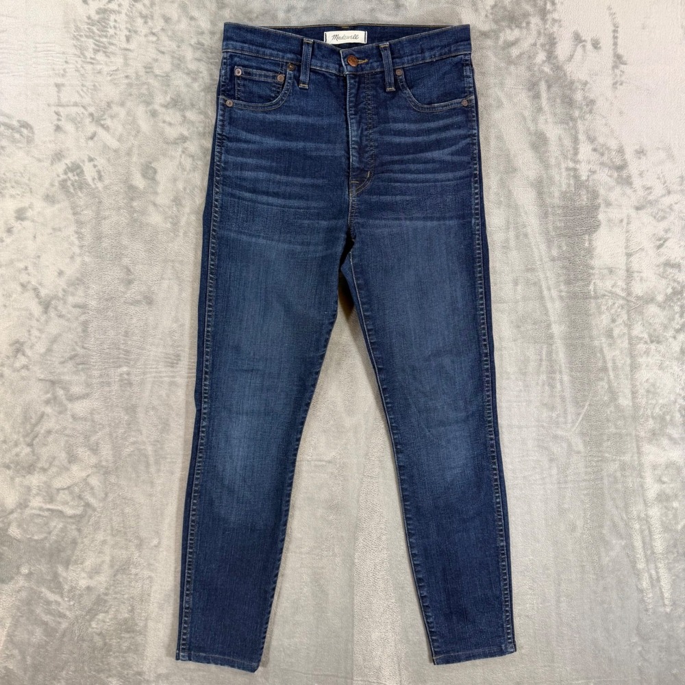 Madewell High Rise Skinny Jeans Women's Size 27 Blue Dark Wash Denim Pants